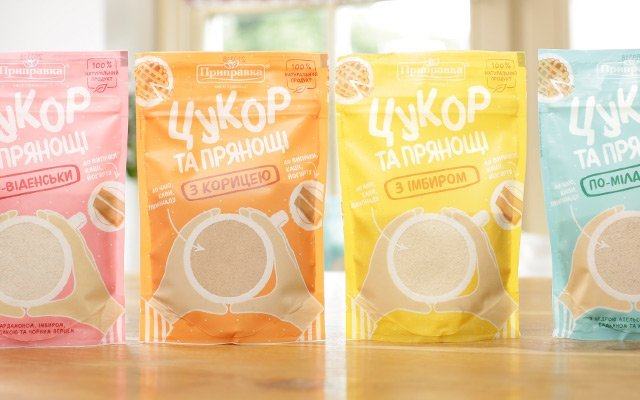 Дизайн упаковки універсальної суміші «Цукор та прянощі»