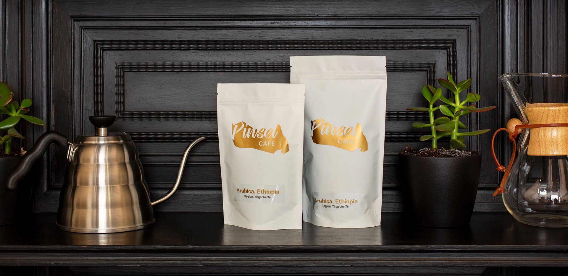 Pinsel Cafe coffee packages