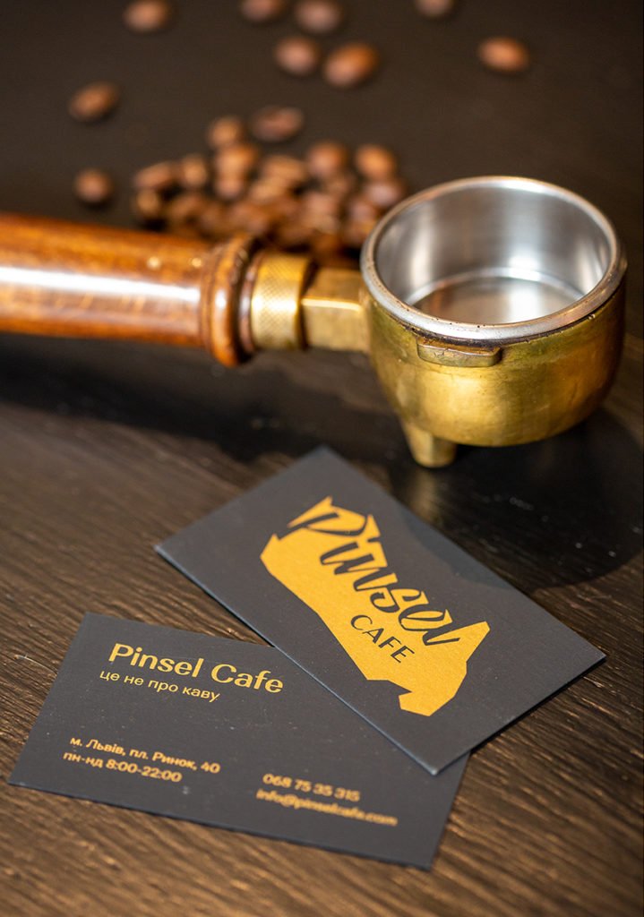Pinsel Cafe business cards