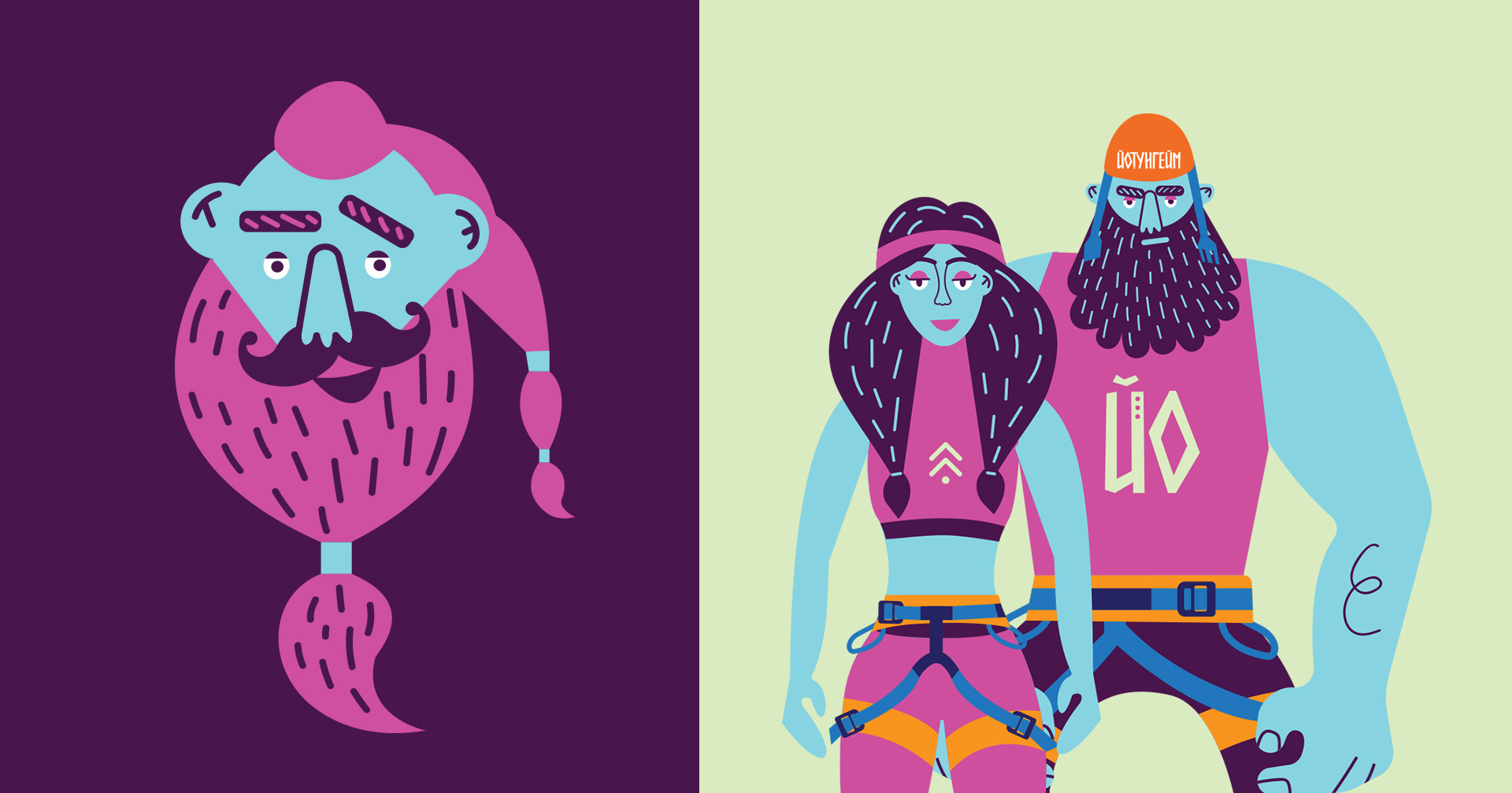 Персонажі мотузкового квест парку «Йотунгейм»